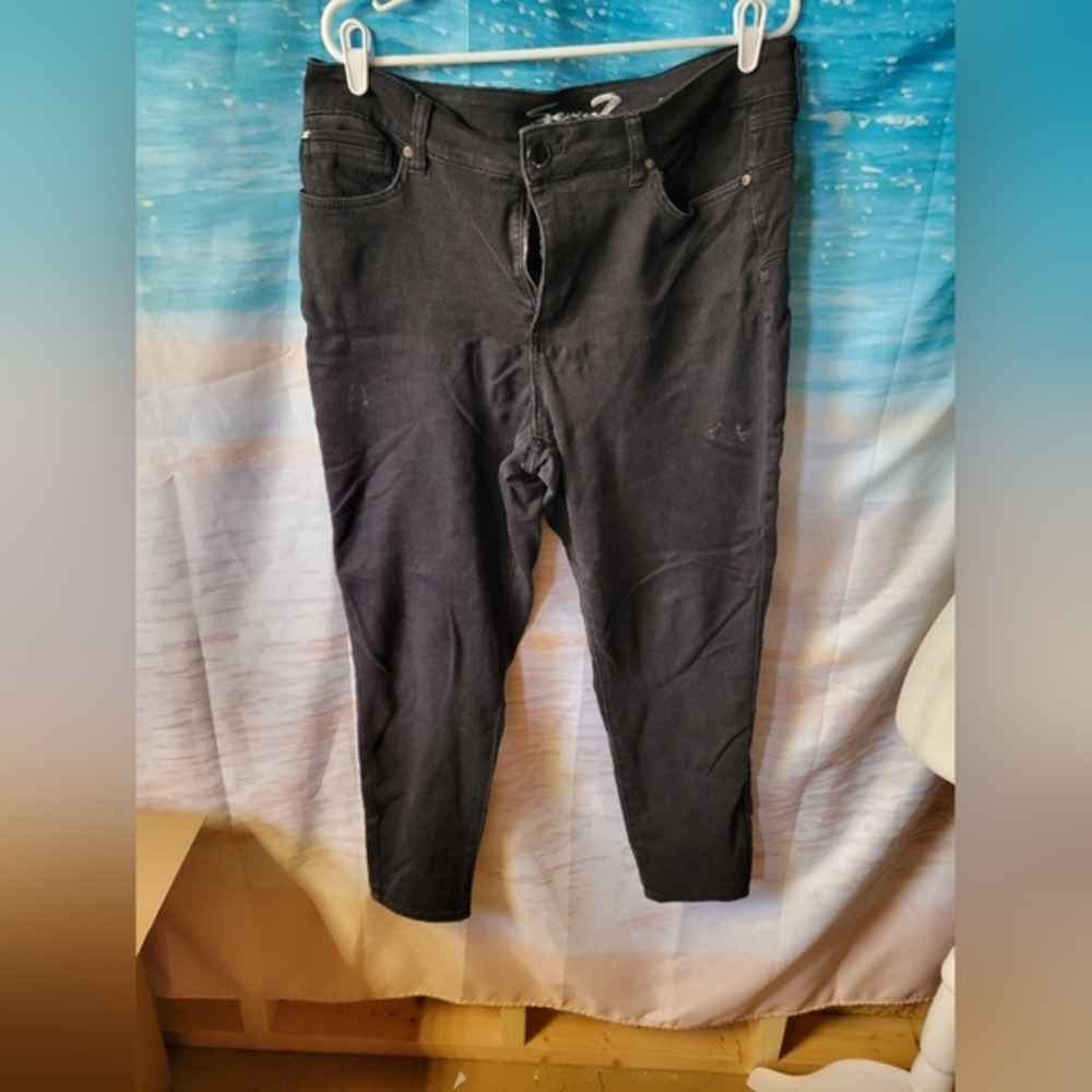 Seven7‎ Size 16 Black Jeans Booty Shaper